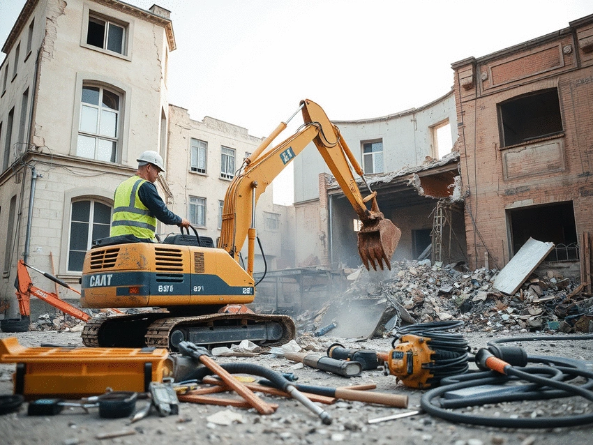 Coût moyen d’une démolition contrôlée à Nantes : guide complet
